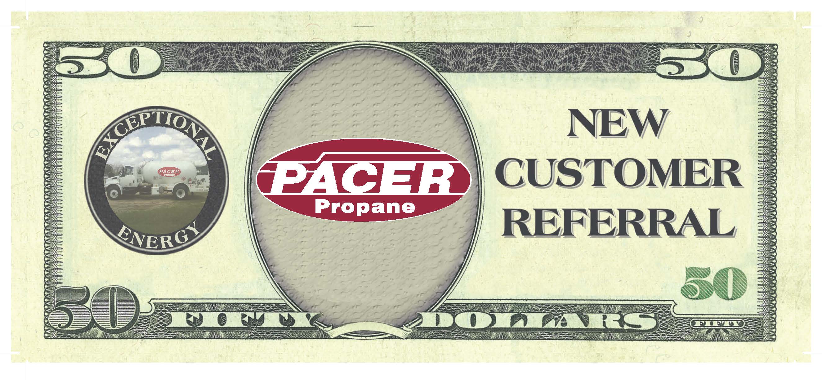 Pacer Propane 50 Dollar Referral Coupon 2